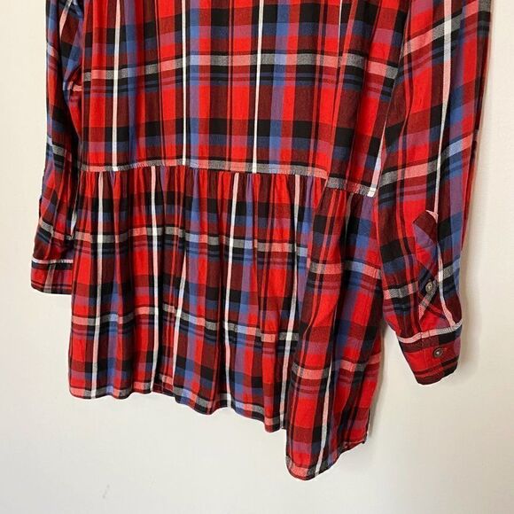 CLEARANCE - Aritzia Wilfred Free Lucy Plaid Long Sleeve Dress - Picture 6 of 8